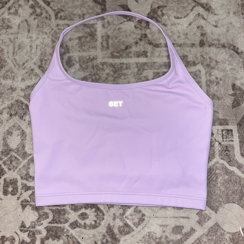 SET ACTIVE light purple halter top - XS